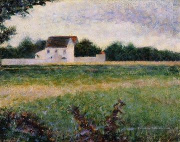 Georges Seurat œuvres - paysage dans l’ile de France 1882